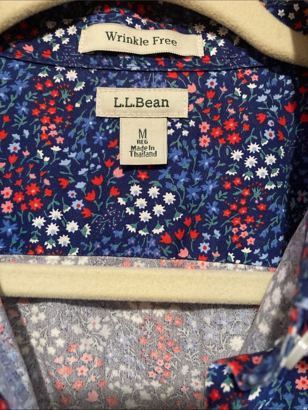 LLBEAN 3/4 sleeve collar blouse - Picture 2 of 3
